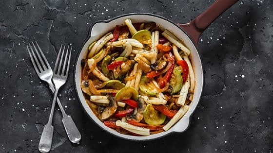 Caserecce con peperoni